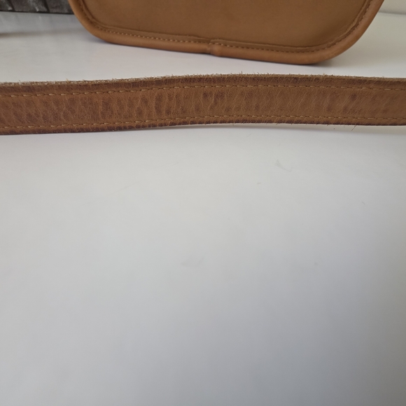 Vintage Coach Companion Flap Crossbody Bag Camel Glove Tanned Leather - Picture 12 of 15